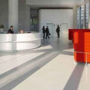 Commercial polished concrete floor