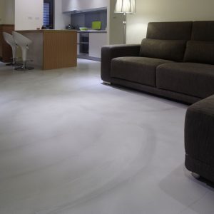 Polished concrete maintenance for living room floors