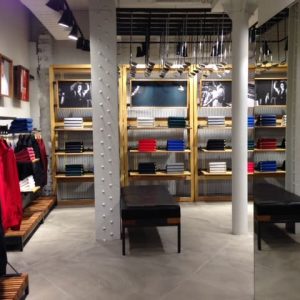 Polished concrete floors in Lyle and Scott