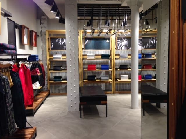Polished concrete floors in Lyle and Scott