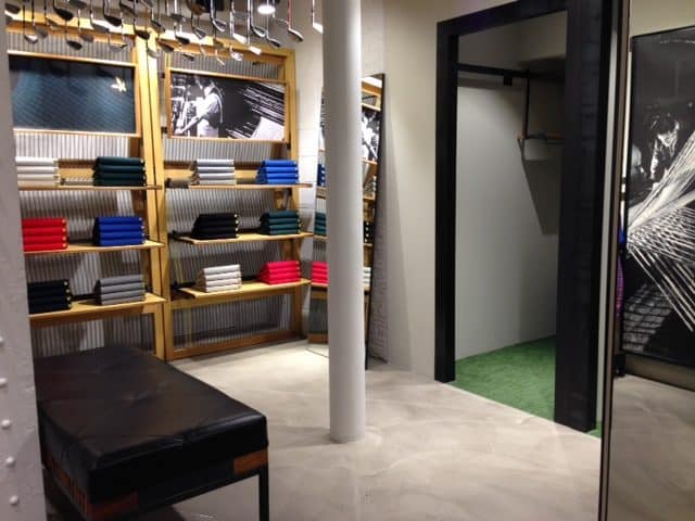 Polished concrete floors in Lyle and Scott