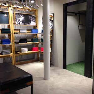Polished concrete floors in Lyle and Scott