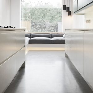Seamless Kitchen Floor