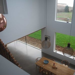 View of downstairs from landing