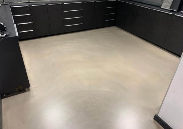 Polished concrete floor