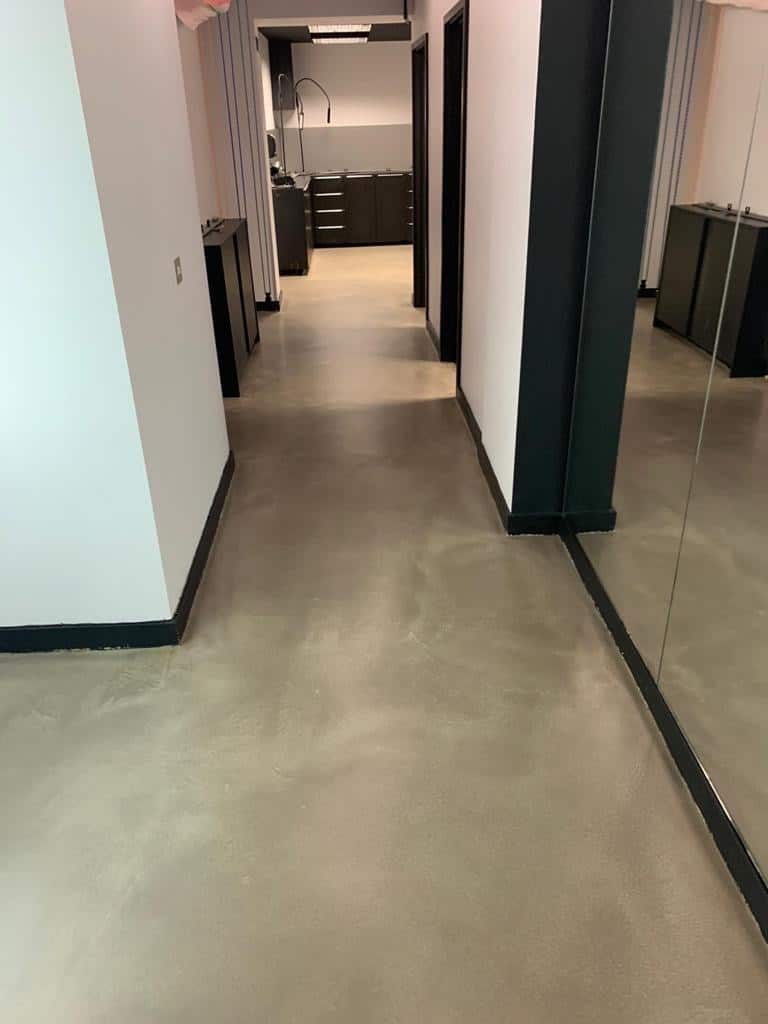 Concrete corridor