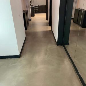 Concrete corridor
